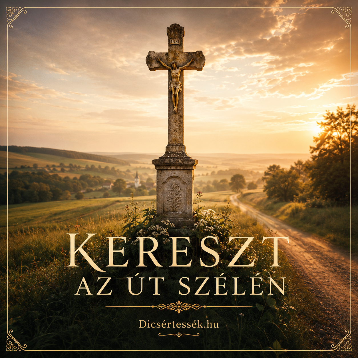 Kereszt az út szélén dal borító
